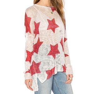 Show Me Your Mumu Bonfire Sweater - in Red Stars